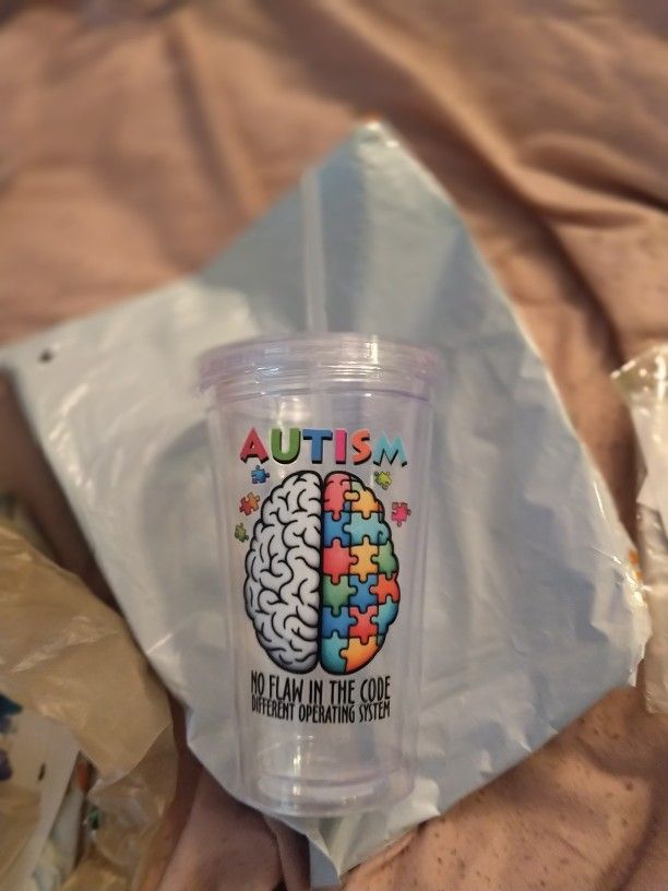 Autism Customized Straw Cups 22 Oz