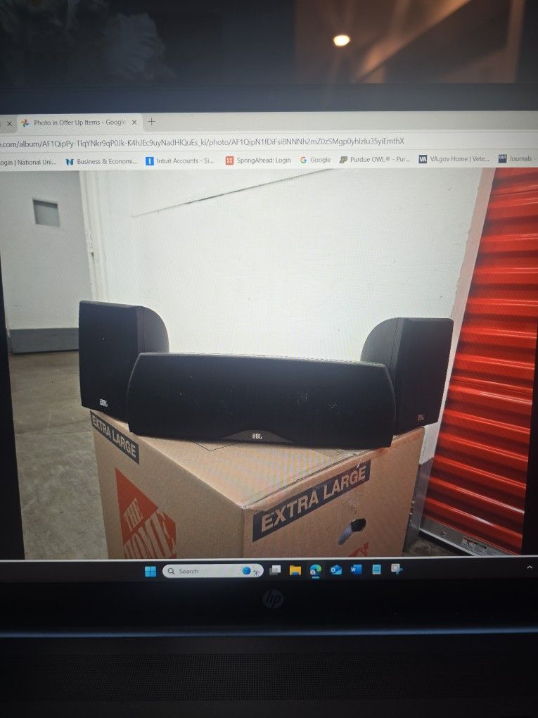 JBL Home Speakers [1 Center and 2 bookshelf speakers]
