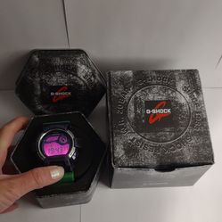 G-Shock Watch With Tin Can & Box