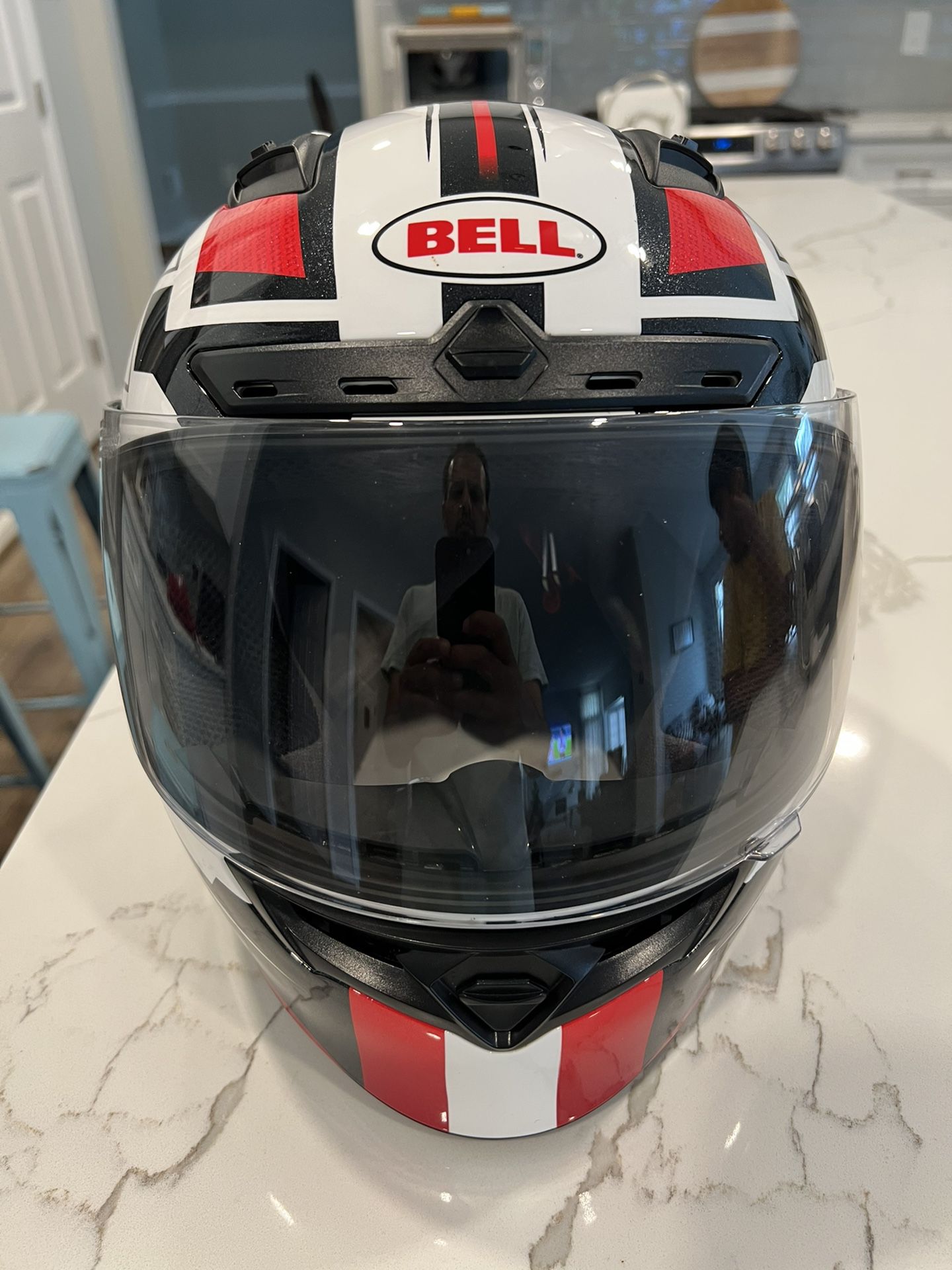 Bell Powersports Motorcycle Qualifier DLX Clutch Helmet Red Small