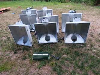 Lot of 8 Maverick Sun Superwide 6" Duct Cooled Grow Light Reflector