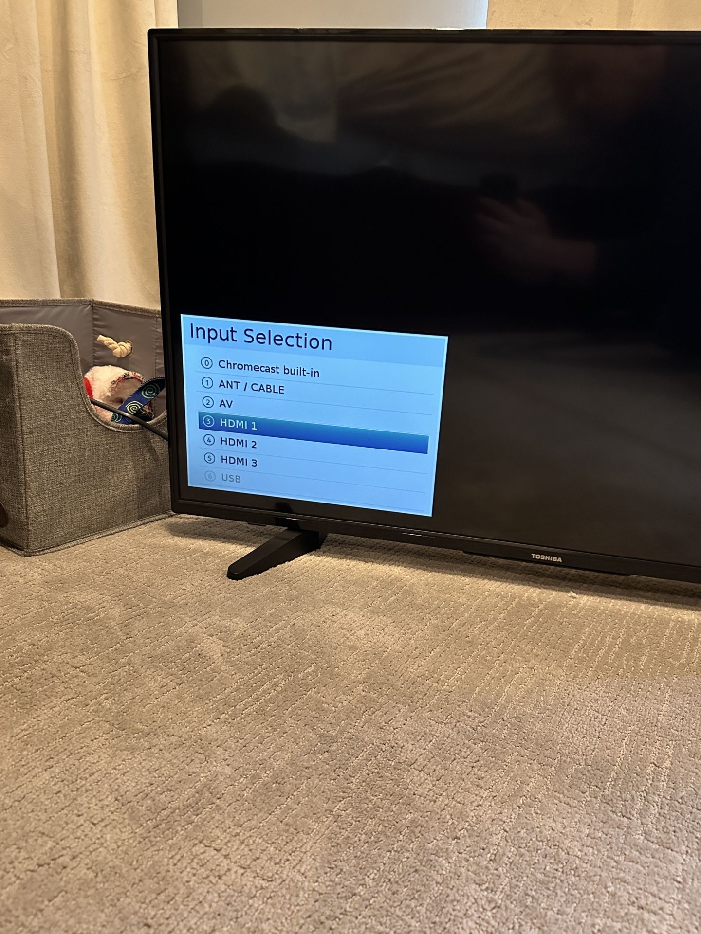 Used 43” Toshiba Cast TV
