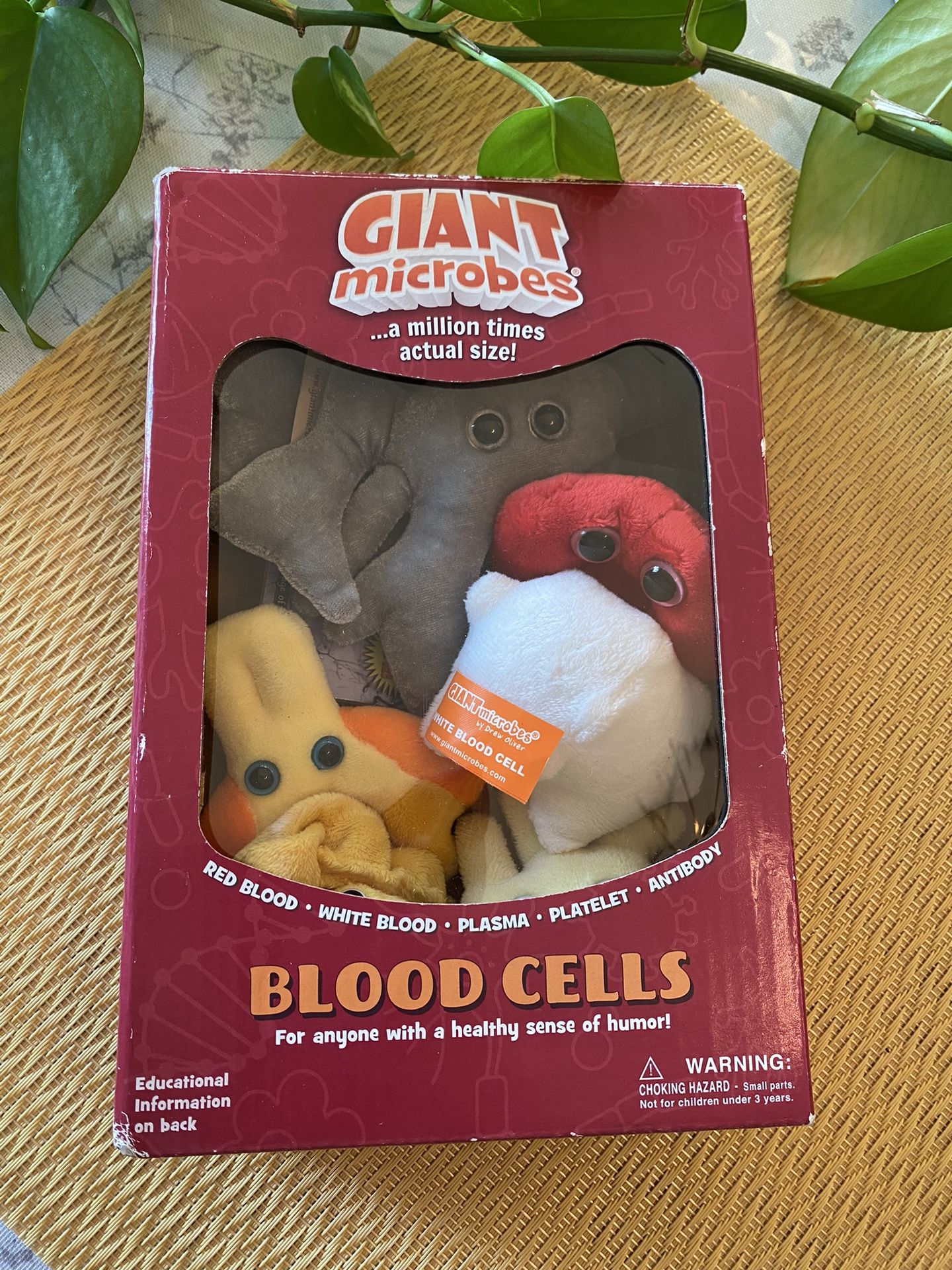 New Giant Microbes, Blood Cells Learning Plush