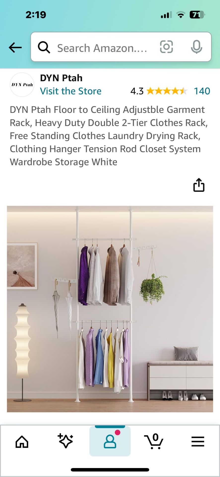 closet organizer 4 tier