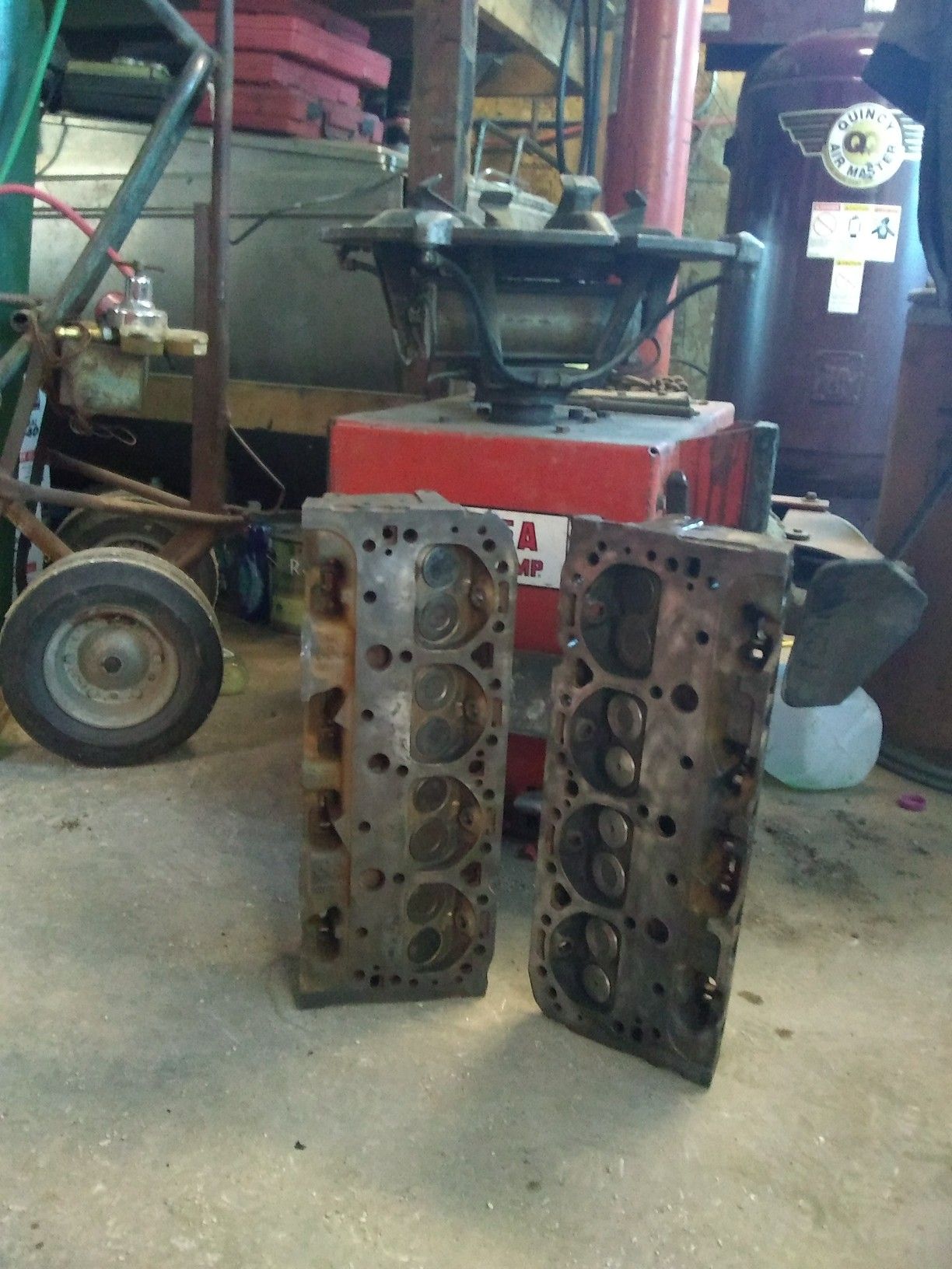 1974 Chevy one ton heads