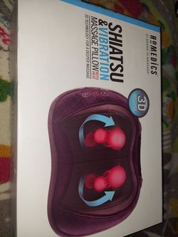Homedics shiatsu & vibration massage pillow with heat