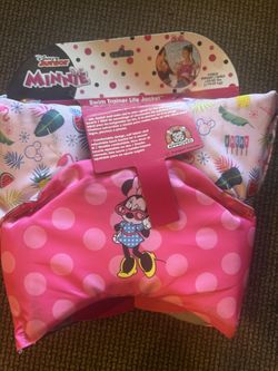 Minnie mouse swim train life jacket