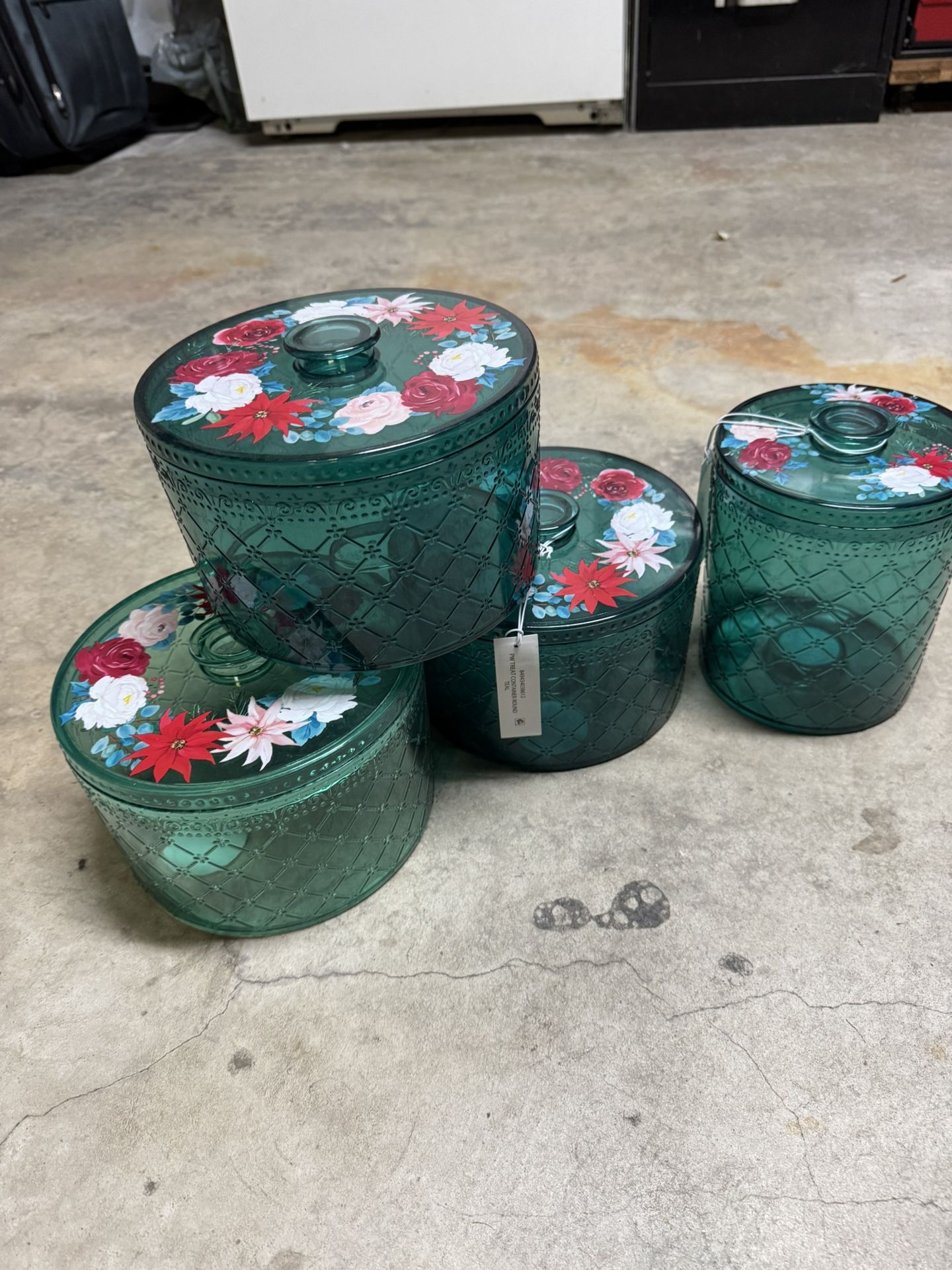 Pioneer Woman Stackable Storage Containers Sat Of 4