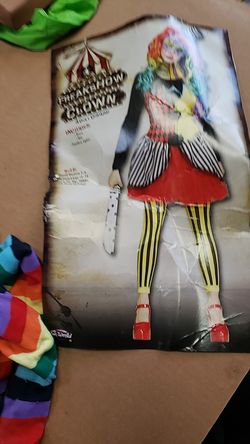 Freakshow clown adult Medium/ large
