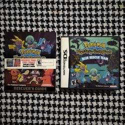 Pokemon Mystery Dungeon Blue Rescue Team (Nintendo DS) with Rescuer's Guide