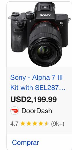 Sony Alpha A7 III Mirrorless Camera + Lens + Original Box