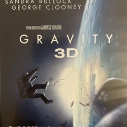 GRAVITY 3D (3D Blu-Ray + Blu-Ray + DVD, NO Digital-2013) Sandra Bullock!