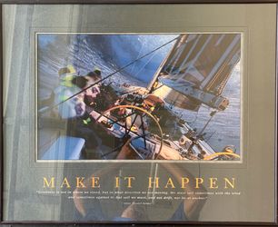 Successories - 24x30 frame - Make It Happen