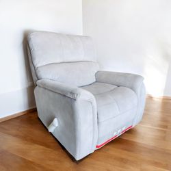 Hayden Fabric Manual Rocker Recliner Chair, Gray
