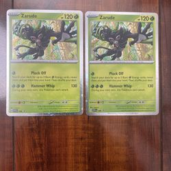 Pokemon Destined Rivals Zarude Cosmo Holo Black Star Promo 199 Lot of 2 NM