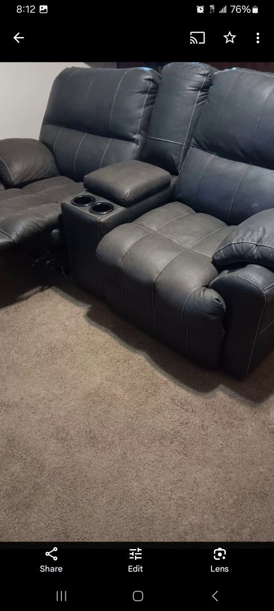Gray SOFA and LOVESEAT