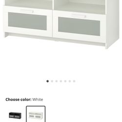 IKEA BRIMNES TV unit, white, 47 1/4x16 1/8x20 7/8 "