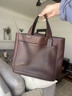 Vintage Coach Brown Large Tote 9314
