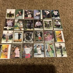 24 Pro Golfing Cards Hall Of Famers, Stars & Young Rising Stars Tiger, Daly, Couples, Sorenstam, Etc