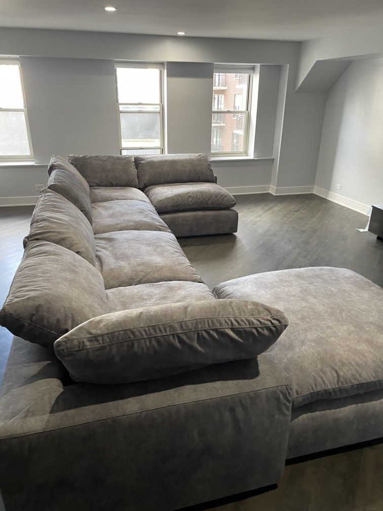 Cloud Couch Sectional Dark Gray