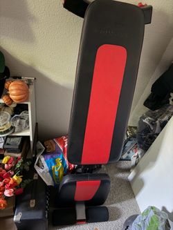 Red Workout Bench