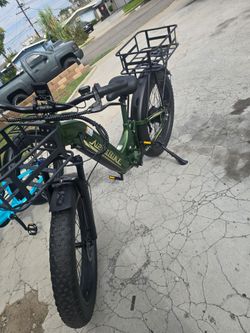 Aistrike Fat Tire Electric Bike black and Green