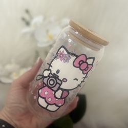 Crystal Glass Style Kitty 16 Oz