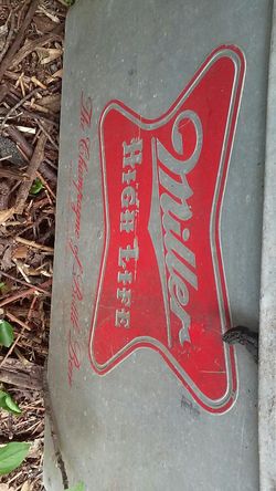 Miller High Life aluminium cooler