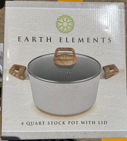 Earth Elements 4 Quart Stock Pot with Lid