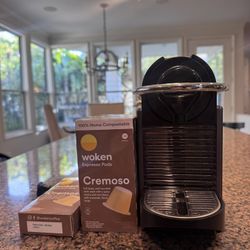 Nespresso Pixie Espresso Machine, 24 ounces by Breville, Titan