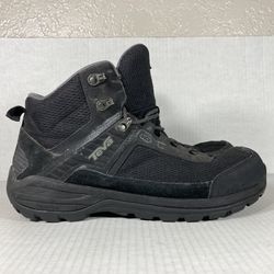 Teva Gannett Size 11 Mens Boots Black Gray Suede Leather Outdoor Trail Hiking