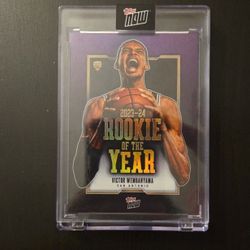2023‑24 Topps NOW Victor Wembanyama Rookie of the Year Purple /25
