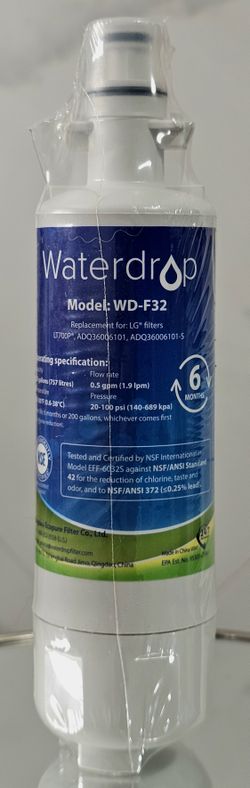Waterdrop ADQ(contact info removed)1 Replacement for Kenmore and LG LT700P Refrigerator Water Filter.