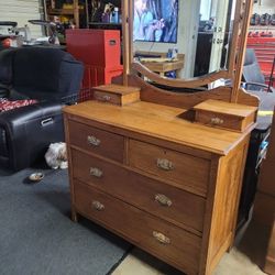 Antique Oak Dresser / Dressing Table