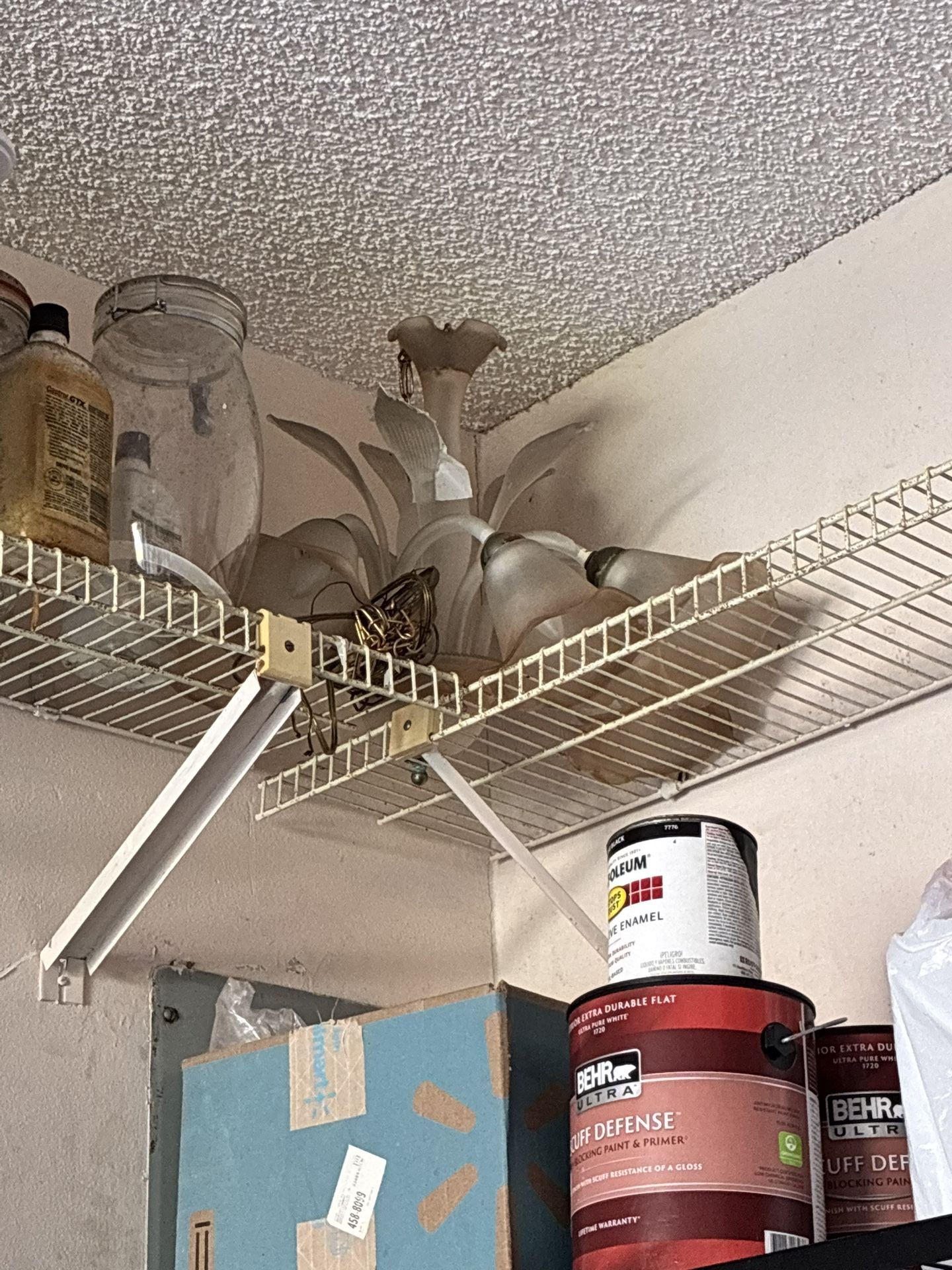 Very Old Chandelier This is a vintage Murano milk glass calla lily chandelier