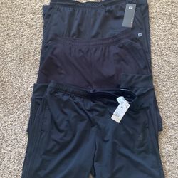 Men Black X-Large Jogger Long Pants Bundle