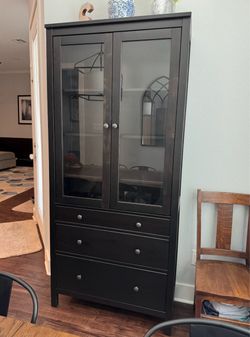 IKEA HEMNES Glass-door cabinet