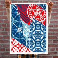 Obey And Add Fuel Collab Art Print Only 500 Made.  Shepard Fairey Banksy Invader DFace