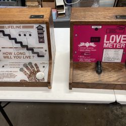 2 Vintage Quarter arcades love And Lifeline Meters