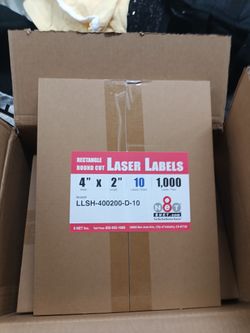 4X2 1,000 pack laser labels