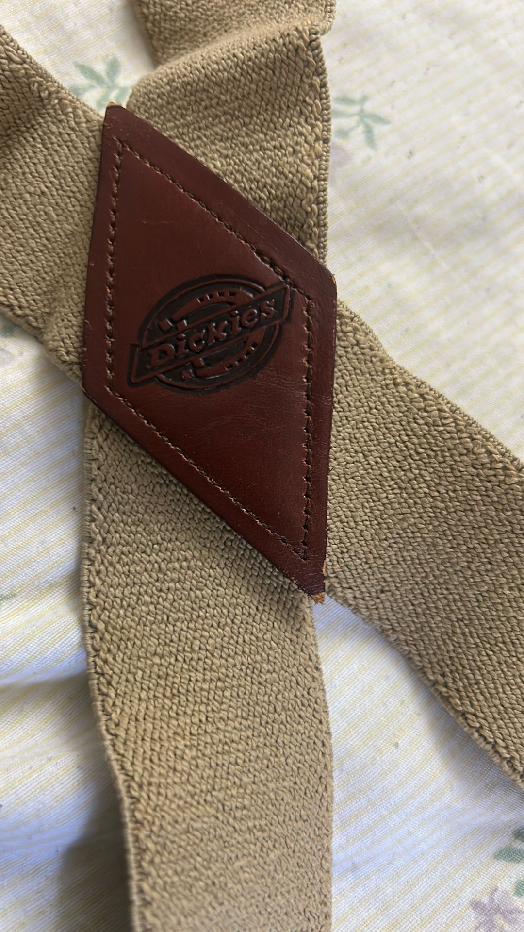 DICKIES BEIGE SUSPENDER
