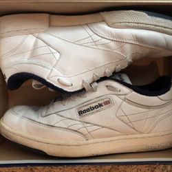Reebok club c white navy classic 1895 size 8.5 shoes