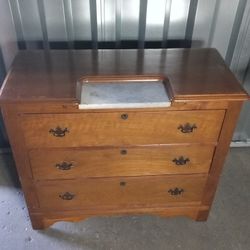 Marble Top Late 19th Century Antique Victorian Dresser