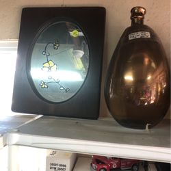 Vintage Vase/ Mirror 5$ Each 