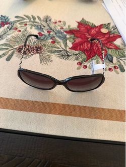 Chanel black glass with tags