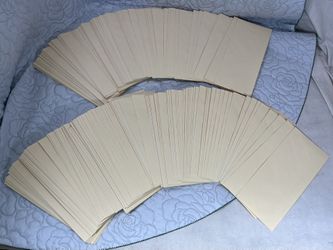 LOT OF 160 UNUSED Vintage Classic Stationary Desk Wedding Invitations Envelopes Mid-Century Aesthetics Beige Sandy Yellow Patina Aged Retro 900 Grams 