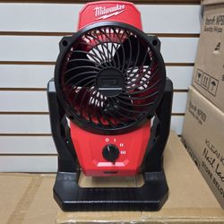 NEW Milwaukee M12 Cordless 6" Magnetic And Clamp Fan 0820-20