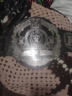 Las Vegas Raiders Title Belt