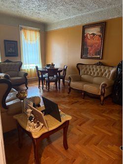 Beige and brown furniture set