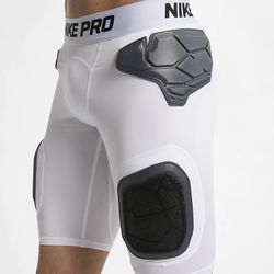 NIKE Pro Hyperstrong Padded Football Shorts White